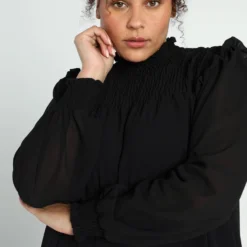 Paprika Korte, Effen Jurk In Voile Met Smokwerk 20 Paprika Korte, Effen Jurk In Voile Met Smokwerk -Trendy Meid Verkoop 799x1200 208