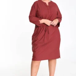 Promiss Korte, Effen Jurk In Travelwearstof -Trendy Meid Verkoop 799x1200 262