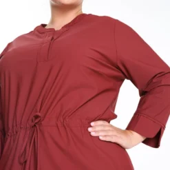 Promiss Korte, Effen Jurk In Travelwearstof -Trendy Meid Verkoop 799x1200 265