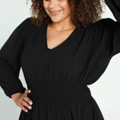 Promiss Halflange, Effen Uitlopende Jurk -Trendy Meid Verkoop 799x1200 306