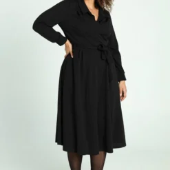 Promiss Halflange, Effen Uitlopende Jurk -Trendy Meid Verkoop 799x1200 307