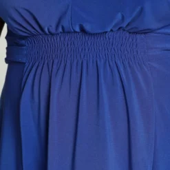 Paprika Korte, Effen Bow Jurk Met Smokwerk Op De Taille -Trendy Meid Verkoop 799x1200 311