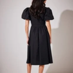 NA-KD Puff Sleeve Midi Dress Dames Jurk - Maat 40 -Trendy Meid Verkoop 799x1200 334