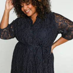 Paprika Korte, Effen Jurk Met Kant -Trendy Meid Verkoop 799x1200 84