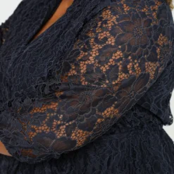 Paprika Korte, Effen Jurk Met Kant -Trendy Meid Verkoop 799x1200 86