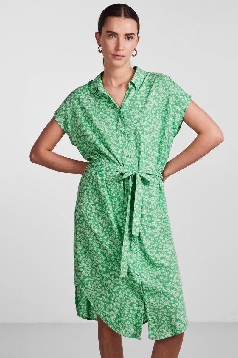 PIECES PCNYA SS SHIRT DRESS BC Dames Jurk - Maat M 7 PIECES PCNYA SS SHIRT DRESS BC Dames Jurk - Maat M - Afbeelding 7