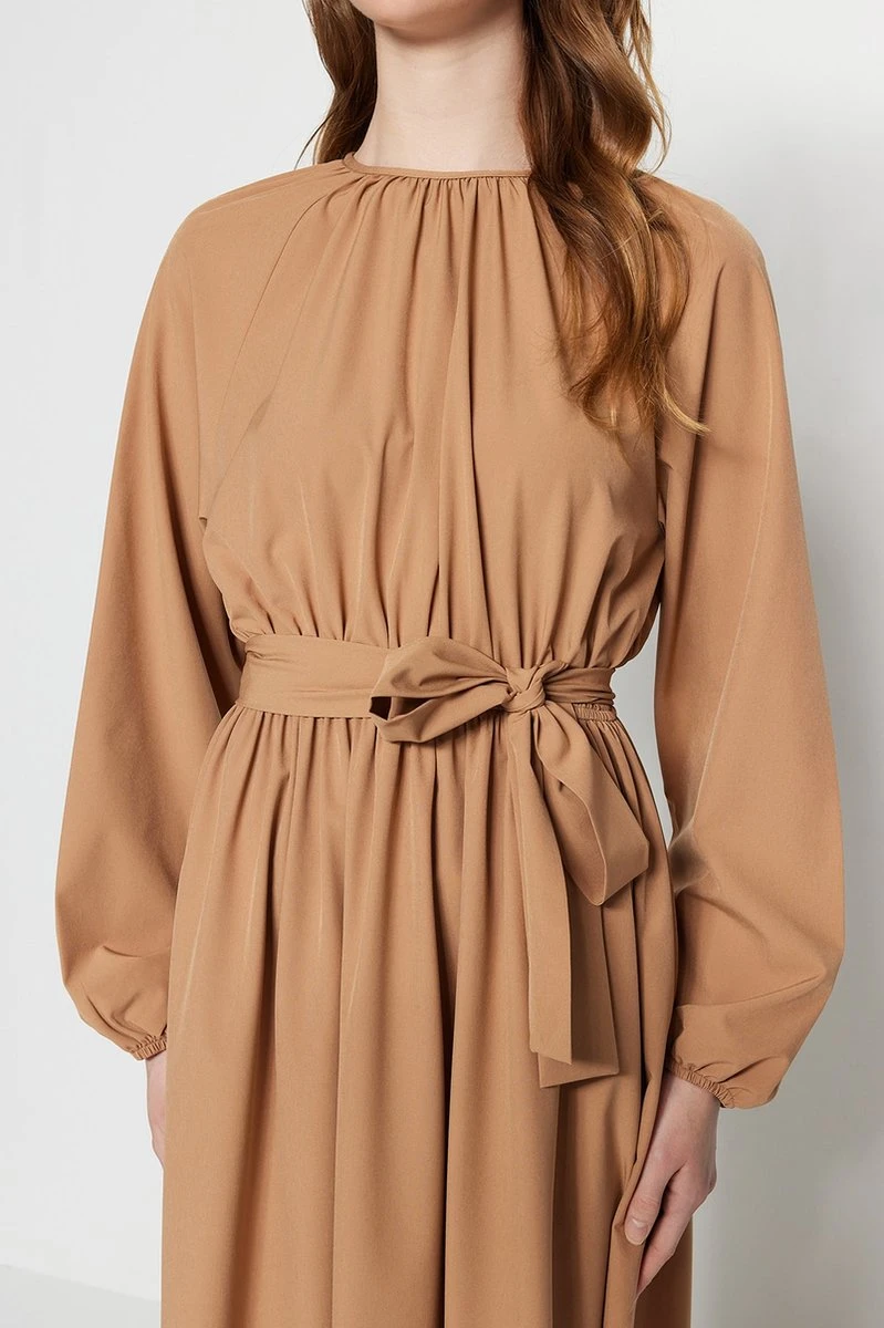 Trendyol Vrouwen Raglan Mouw Ronde Hals A-lijn Jurk 7 Trendyol Vrouwen Raglan Mouw Ronde Hals A-lijn Jurk - Afbeelding 7