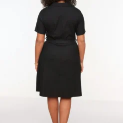 Trendyol Vrouwen Standaard Mouw Reverskraag Overhemdjurk Plus Size Jurk -Trendy Meid Verkoop 800x1200 1009