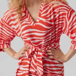 Vero Moda Jurk Vmseba 3/4 Abk Dress Wvn Ga Btq 10287798 Bittersweet/seba Dames Maat - L -Trendy Meid Verkoop 800x1200 103