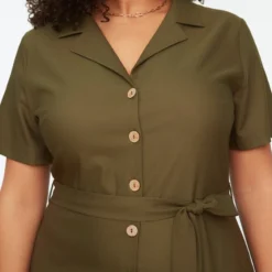 Trendyol Vrouwen Standaard Mouw Reverskraag Overhemdjurk Grote Maten Jurk -Trendy Meid Verkoop 800x1200 1038