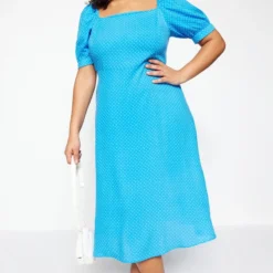 Trendyol Vrouwen Standaard Mouw Vierkante Kraag A-lijn Plus Size Jurk -Trendy Meid Verkoop 800x1200 1049