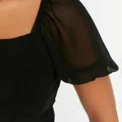 Trendyol Vrouwen Ballon Mouw Vierkante Kraag A-lijn Plus Size Jurk 12 Trendyol Vrouwen Ballon Mouw Vierkante Kraag A-lijn Plus Size Jurk -Trendy Meid Verkoop 800x1200 1060