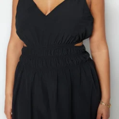 Trendyol Vrouwen Standaard Mouw V-hals Schaatser Grote Maten Jurk -Trendy Meid Verkoop 800x1200 1064