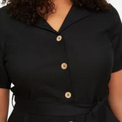 Trendyol Vrouwen Standaard Mouw Reverskraag Overhemdjurk Plus Size Jurk -Trendy Meid Verkoop 800x1200 1075