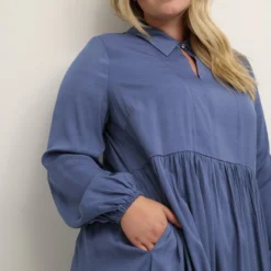 Kaffe Curve KCSimma Midi Dress Dames Jurk - Maat 46 -Trendy Meid Verkoop 800x1200 1103