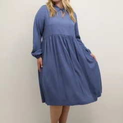 Kaffe Curve KCSimma Midi Dress Dames Jurk - Maat 46 -Trendy Meid Verkoop 800x1200 1104