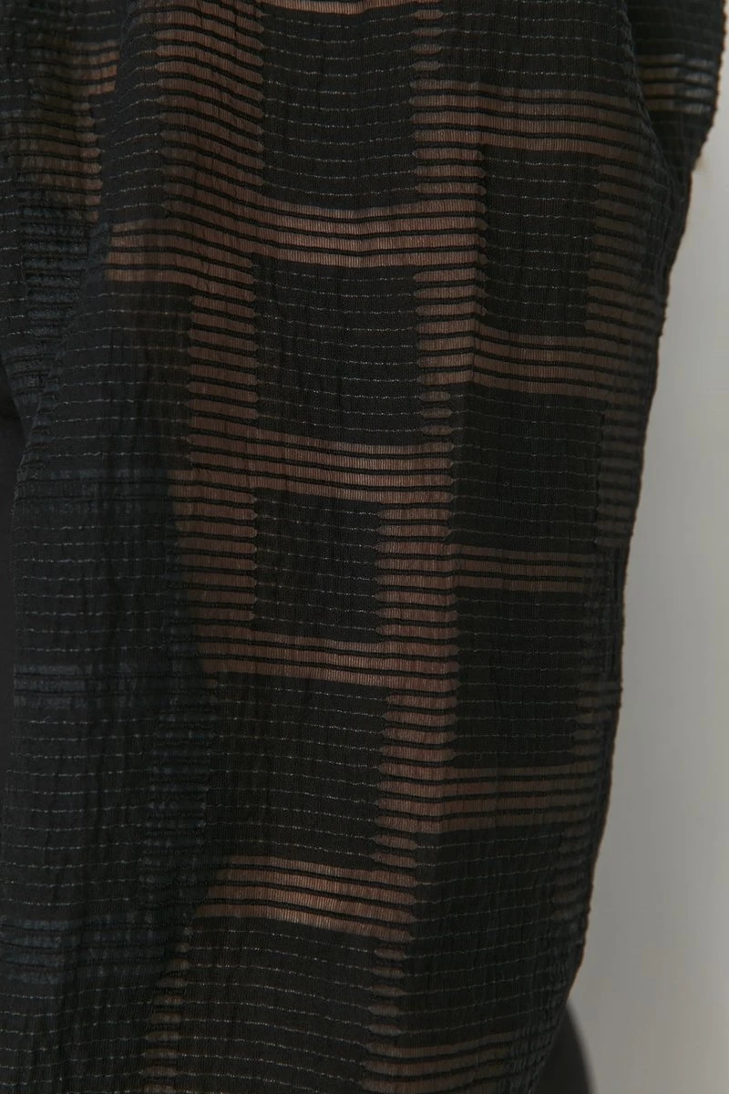 Trendyol Vrouwen Ballon Mouw Ronde Hals A-lijn Plus Size Jurk 3 Trendyol Vrouwen Ballon Mouw Ronde Hals A-lijn Plus Size Jurk - Afbeelding 3