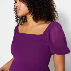 Trendyol Vrouwen Ballon Mouw Vierkante Kraag A-lijn Grote Maten Jurk 13 Trendyol Vrouwen Ballon Mouw Vierkante Kraag A-lijn Grote Maten Jurk -Trendy Meid Verkoop 800x1200 1122