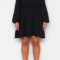 Trendyol Vrouwen Ballon Mouw V-hals Verschuiving Grote Maten Jurk 10 Trendyol Vrouwen Ballon Mouw V-hals Verschuiving Grote Maten Jurk -Trendy Meid Verkoop 800x1200 1131