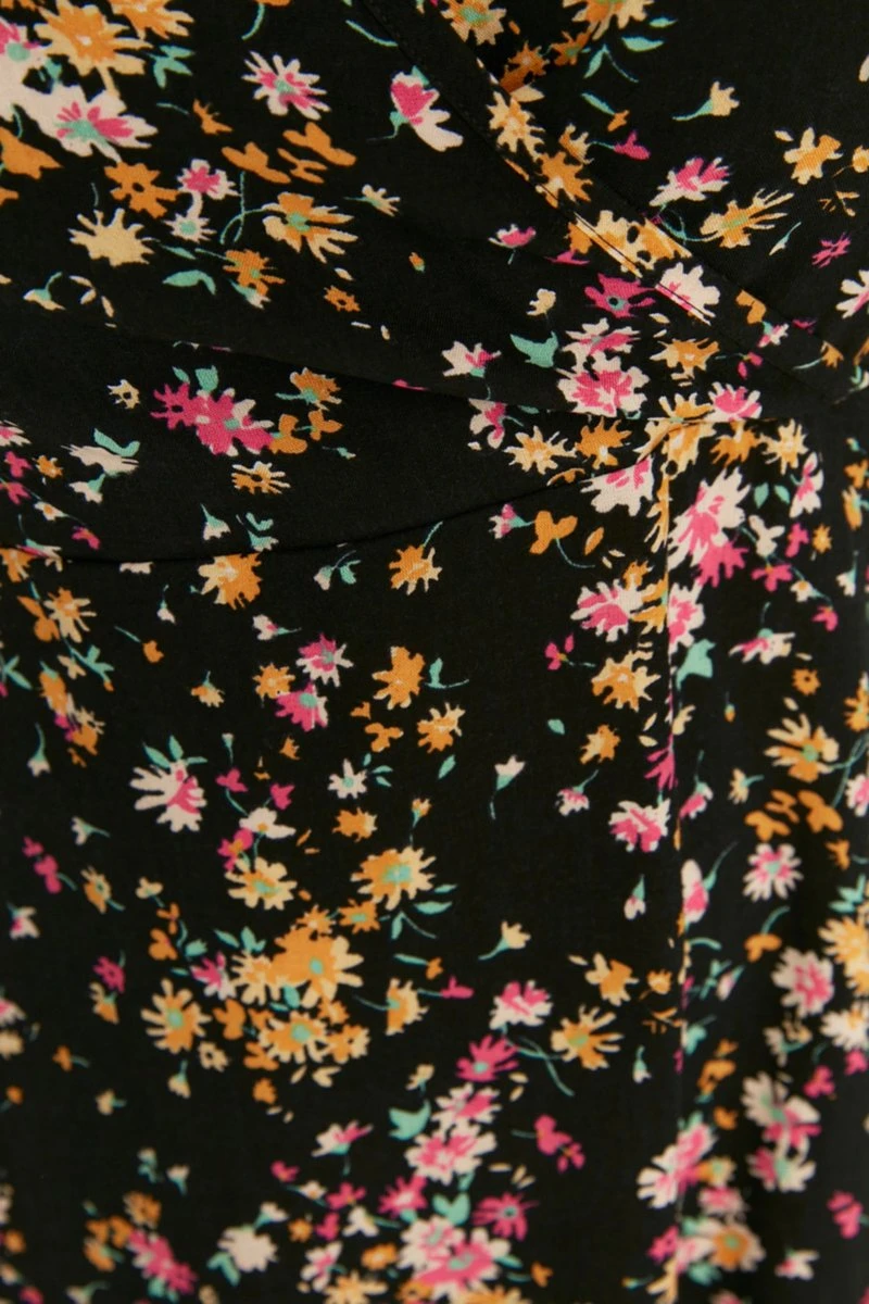 Trendyol Vrouwen Ballon Mouw V-hals A-lijn Plus Size Jurk 6 Trendyol Vrouwen Ballon Mouw V-hals A-lijn Plus Size Jurk - Afbeelding 6