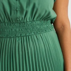 WE Fashion Dames Plissé Jurk - Curve -Trendy Meid Verkoop 800x1200 1169