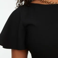 Trendyol Vrouwen Fluit Mouw Ronde Hals Bodycon Plus Size Jurk -Trendy Meid Verkoop 800x1200 1188