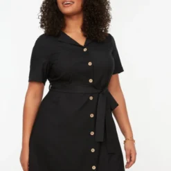 Trendyol Vrouwen Standaard Mouw Reverskraag Overhemdjurk Plus Size Jurk -Trendy Meid Verkoop 800x1200 1194