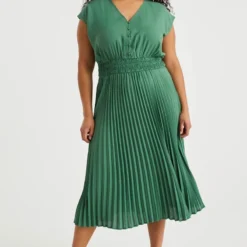 WE Fashion Dames Plissé Jurk - Curve -Trendy Meid Verkoop 800x1200 122