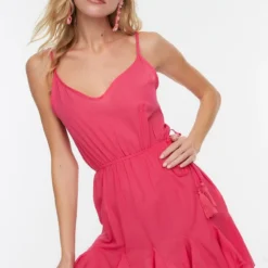 Trendyol Vrouwen Standaard Mouw V-hals A-lijn Jurk -Trendy Meid Verkoop 800x1200 1225