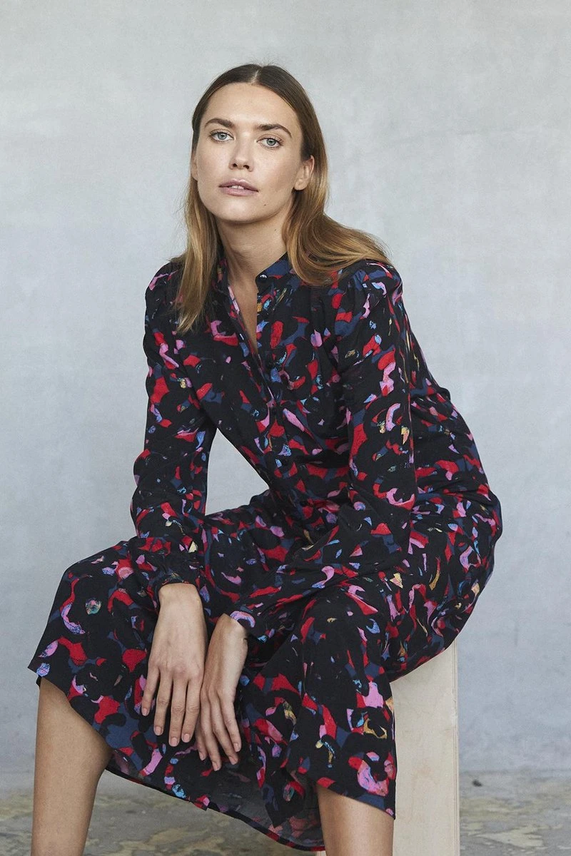 Ichi IHKIMLI DR Dames Jurk - Maat 38 3 Ichi IHKIMLI DR Dames Jurk - Maat 38 - Afbeelding 3