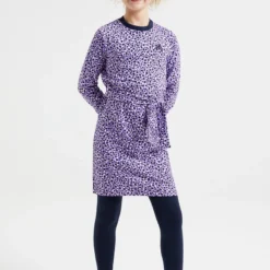 WE Fashion Meisjes Jurk Met Dessin En Strikceintuur - Maat 98/104 -Trendy Meid Verkoop 800x1200 1297