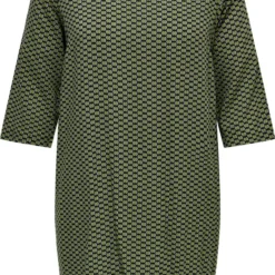 ONLY CARMAKOMA CARNOVA LOLLI LIFE 3/4 TUNIC DRESS AOP Dames Jurk - Maat 46