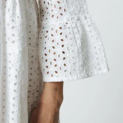 Colourful Rebel Indy Broodrie Anglaise Jurk Wit Dames - Loose Fit - Katoen - M -Trendy Meid Verkoop 800x1200 1312