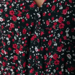 Colourful Rebel Olsa Flower Jurk Rood Dames - A-lijn - Viscose - M -Trendy Meid Verkoop 800x1200 1324