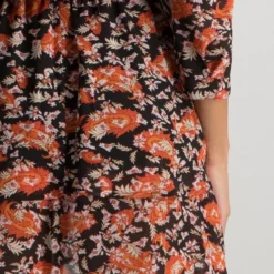 Colourful Rebel Ivy Flower Jurk Oranje Dames - Wijduitlopende Fit - Polyester - M -Trendy Meid Verkoop 800x1200 1331