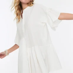 Trendyol Vrouwen Gepofte/ruche Mouw Lieve Schat Aangerimpelde Jurk Jurk -Trendy Meid Verkoop 800x1200 1333