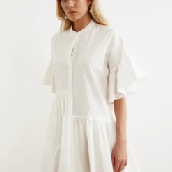 Trendyol Vrouwen Gepofte/ruche Mouw Lieve Schat Aangerimpelde Jurk Jurk -Trendy Meid Verkoop 800x1200 1336