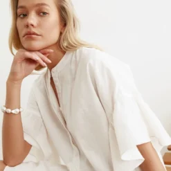 Trendyol Vrouwen Gepofte/ruche Mouw Lieve Schat Aangerimpelde Jurk Jurk -Trendy Meid Verkoop 800x1200 1338