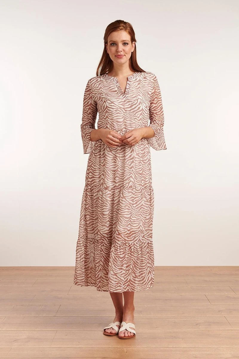 Smashed Lemon - Rudy Jurk - Bruin/ Beige - 22111-720-775-XS 2 Smashed Lemon - Rudy Jurk - Bruin/ Beige - 22111-720-775-XS - Afbeelding 2