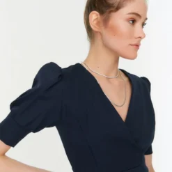 Trendyol Vrouwen Ballon Mouw Cache-coeur A-lijn Jurk -Trendy Meid Verkoop 800x1200 1372