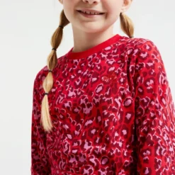 WE Fashion Meisjes Jurk Met Dessin En Strikceintuur - Maat 98 -Trendy Meid Verkoop 800x1200 1425