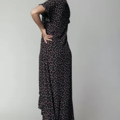 Colourful Rebel Tyra Flower Jurk Zwart Dames - Wijduitlopende Fit - Viscose - S -Trendy Meid Verkoop 800x1200 1429