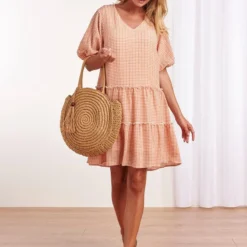 Smashed Lemon - Sari Jurk - White/ Oranje - 22078-200-000-XXL