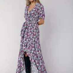 Colourful Rebel Very Scatterood Flower Jurk Rood Dames - Wijduitlopende Fit - Viscose - XS