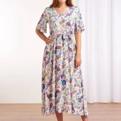 Smashed Lemon - Shifra Jurk - Multi/ White - 22144-000-998-XXXL