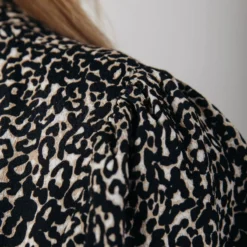 Colourful Rebel Ava Leopard Jurk Beige Dames - Wijduitlopende Fit - Viscose - S -Trendy Meid Verkoop 800x1200 1509