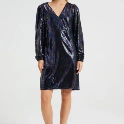 WE Fashion Dames Jurk Met Pailletten -Trendy Meid Verkoop 800x1200 1532