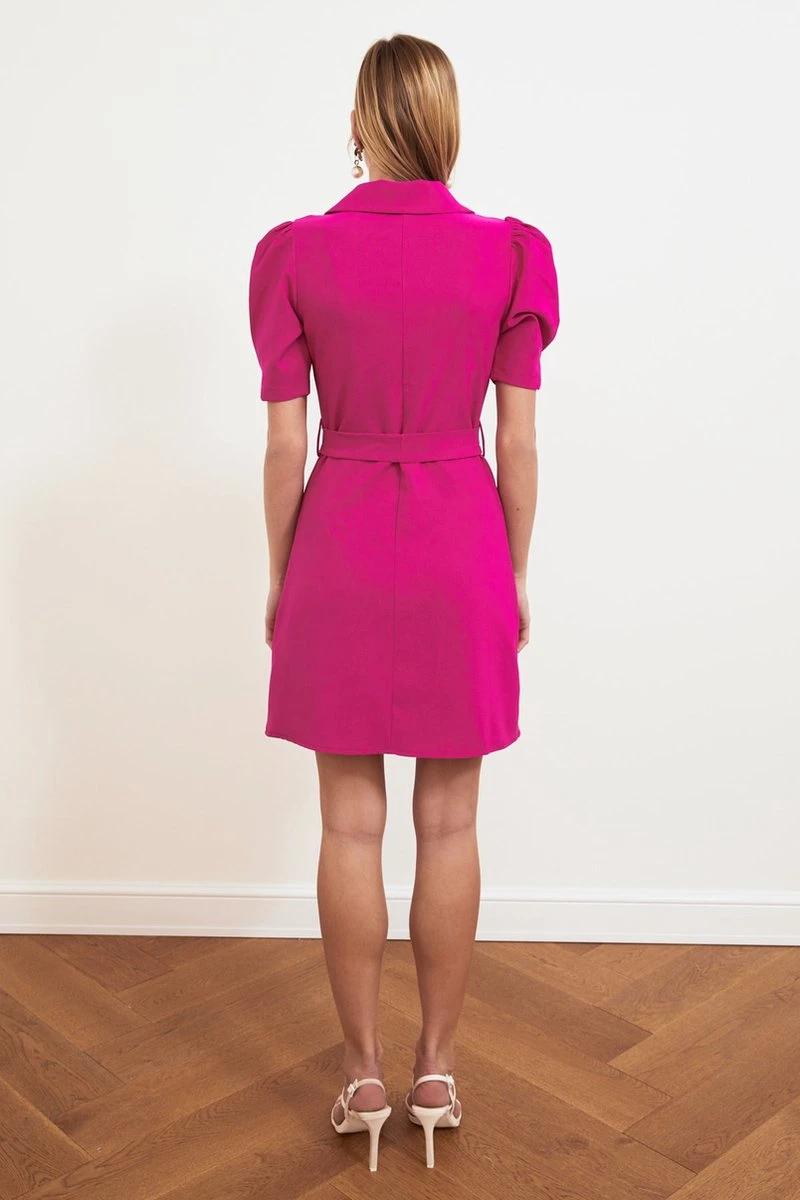 Trendyol Vrouwen Standaard Mouw Cache-coeur Blazerjurk Jurk 2 Trendyol Vrouwen Standaard Mouw Cache-coeur Blazerjurk Jurk - Afbeelding 2