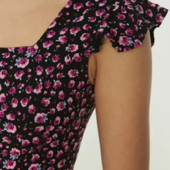 Trendyol Vrouwen Gepofte/ruche Mouw Vierkante Kraag A-lijn Jurk 13 Trendyol Vrouwen Gepofte/ruche Mouw Vierkante Kraag A-lijn Jurk -Trendy Meid Verkoop 800x1200 166