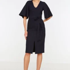 Trendyol Vrouwen Fluit Mouw V-hals Bodycon Jurk -Trendy Meid Verkoop 800x1200 17